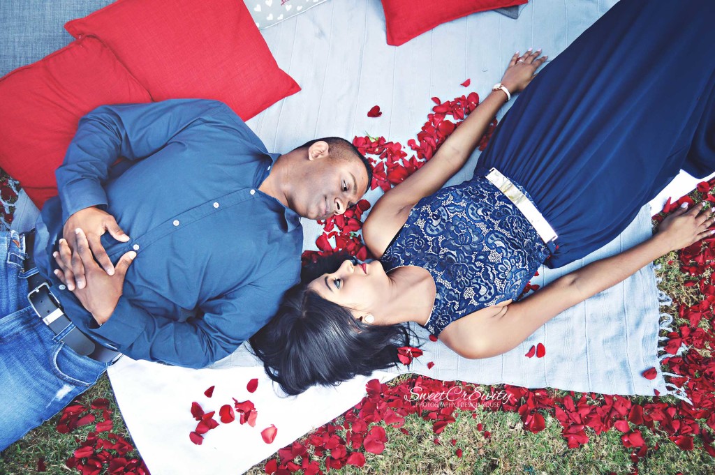 always and forever, dial a picnic, romantic proposal, durban botanical gardens, durban photography, sweetcr8ivity, couples photography, rose petals, diamond ring, chalkboard sign , creative photography