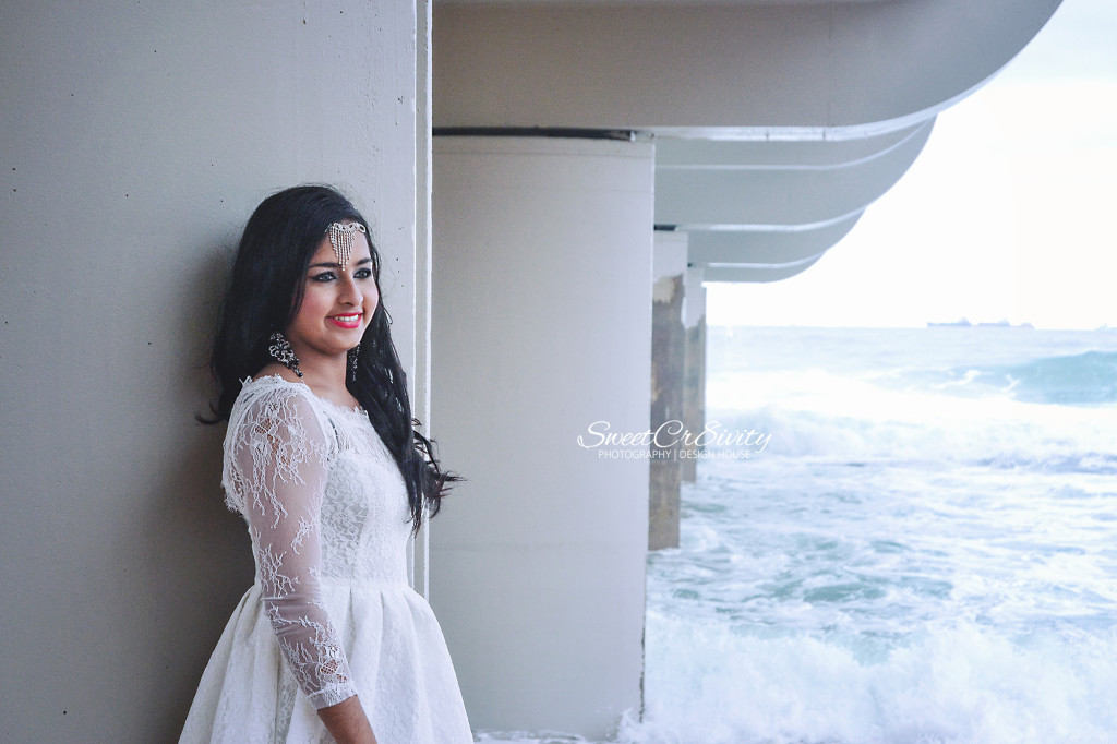 sumans pre prom shoot, black dress, headpiece, red lips, umhlanga beach, sweetcr8ivity, model shoot, beauty, durban photographer, white lace dress, curls, pier, lighthouse,pearls,promdress,creative photography,tatoo