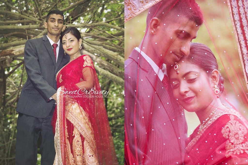 Siasha and dersen,hawaan forest,lush green backdrop,save the date shoot,wedding photography durban,SweetCr8ivity,red bridal lehenga,creative shoot umhlanga,lagoon,red and white baloon props, couples photography durban, graphic designer