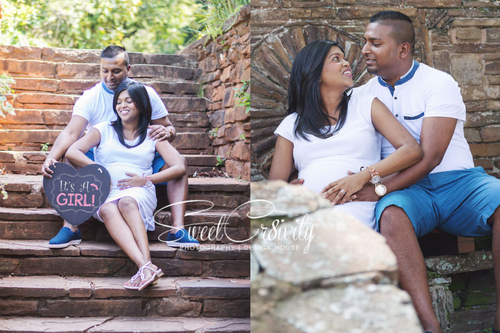 its a girl,damien and humsha,first baby,durban botanical gardens,sweetcr8ivity,aveen elaine lutchman,pink booties,white maternity dress,belly kiss,creative blurs,depth of field