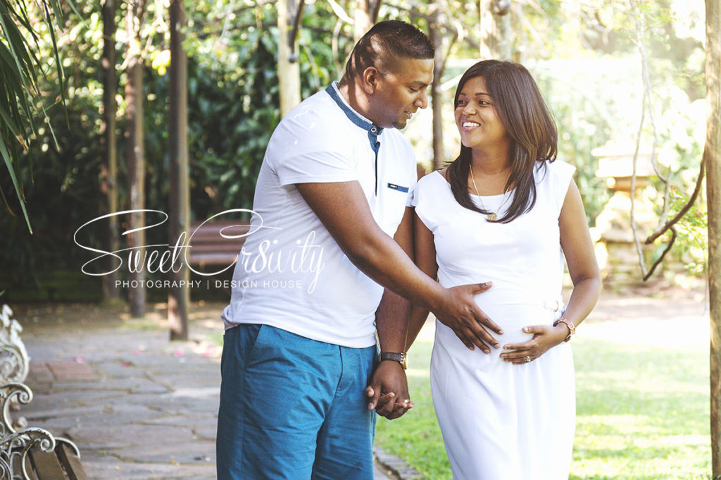 its a girl,damien and humsha,first baby,durban botanical gardens,sweetcr8ivity,aveen elaine lutchman,pink booties,white maternity dress,belly kiss,creative blurs,depth of field