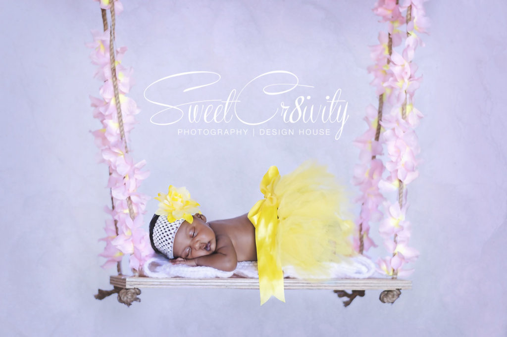 newborn photography durban,2weeks old baby girl,tutus and bows,diy newborn swing,creative ,Sweetcr8ivity,elaine and aveen lutchman,makeshift home studio,baby in a basket top view