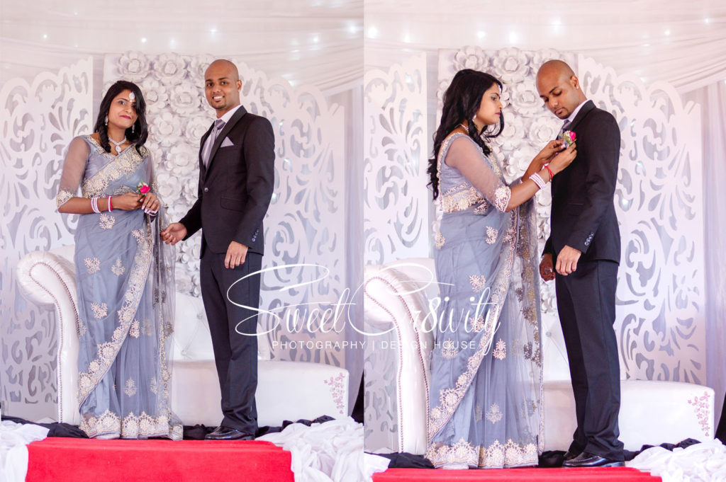 engagement ceremony,diamond ring,merebank secondary school,grey and silver sari,pink rose,white decor,wedding,creative shoot,durban wedding photographers,ganesha,natural light photography,sweetcr8ivity,elaine and aven lutchman