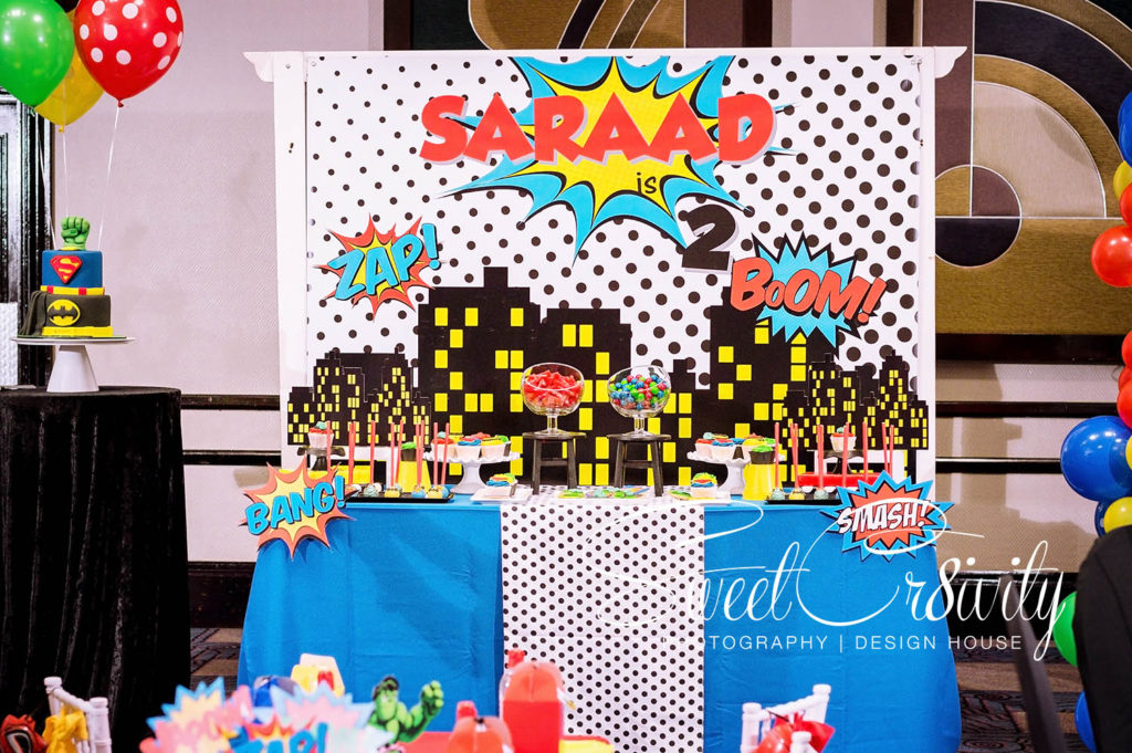 birthday party,the polkadot company, sweetcr8ivity,suncoast,colony room,superhero themed party,superman,hulk,thor,ironman,elaine and aveen lutchman,kavisha vather,mothers day 2017,excitment,event photography, themed cake pops