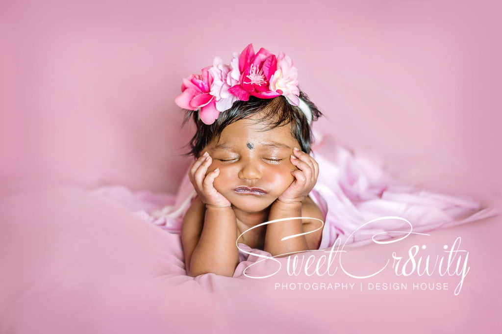 newbonr photography durban,michelles maternity shoot,kc photography props,tutus and bows,backdrop shop,flowers,3weeks old baby girl,pink and white,cody,elaine and aveen lutchman,creative,headpeices,tiny feet