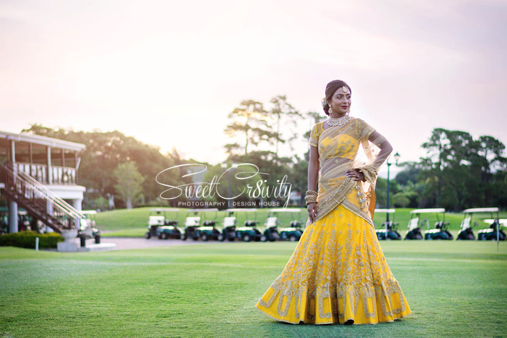 mount edgecombe country club, weavers nest, nelengu night, siasha weds dersen, yellow lehenga, landscape, best durban wedding photographers, south indian wedding, elaine and aveen lutchman, bhagwans caterers, black and white photography, indian beauty, happiness, night before, macaroon wedding favors, vintage themed cake, gold carts, depth of field, gold bangles, details, golden hour