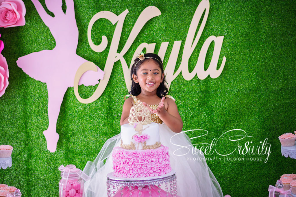 ballerina themed party,kiddies party photographers,durban,nikon,SweetCr8ivity,pink and gold,5th birthday,phoenix,rico the clown,elaine and aveen lutchman,paper flowers,backdrop