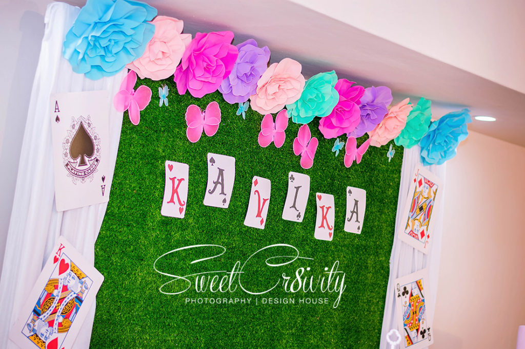 1st birthday party, alice in wonderland, themed, claires magical parties, sweetcr8ivity, elaine and aveen lutchman, the winchester function venue