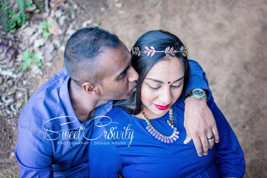 maternity shoot, pregnancy reveal, its a boy, raveshan amd derona, sweetcr8ivity, umhlanga, photography, elaine and aveen lutchman, navy blue and green, nature ,balloons,sunset,forest,scan,babyshoes