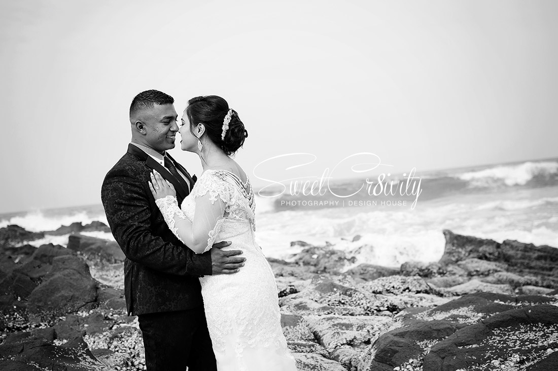 sweetcr8ivity,elaine and aveen lutchman, white wedding, ballito beachhouse, church, reception, mehendi, beach creative shoot, best durban wedding photographers, nikon, creative, bridal, bouquet, retinue,love,massood boomgard,navy blue, gold, theme,chloe,forever flawless brides,royal touch makeup