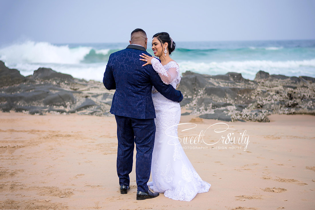 sweetcr8ivity,elaine and aveen lutchman, white wedding, ballito beachhouse, church, reception, mehendi, beach creative shoot, best durban wedding photographers, nikon, creative, bridal, bouquet, retinue,love,massood boomgard,navy blue, gold, theme,chloe,forever flawless brides,royal touch makeup