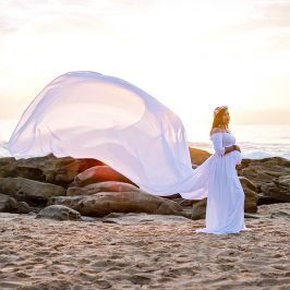 Maternity shoot, pregnancy announcement, gender reveal, its a girl, umhalanga, best durban wedding photographers, sunrise, golden hour, umhlanga pier, durban photographer, sweetcr8ivity, elaine and aveen lutchman, belly and button maternity dress hire, rocks, beach, flower crown, love, laughter