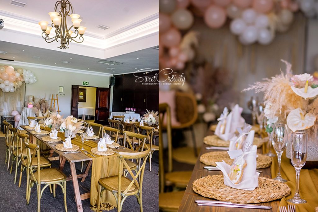 Boho themed bridal shower, sweetcr8ivity, durban photography, best wedding photographers, aveen and elaine lutchman, functions for Africa, Mount Edgecombe country club, wedding, bridal, balloon garland